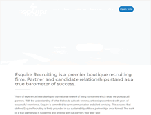 Tablet Screenshot of esquire-recruiting.com